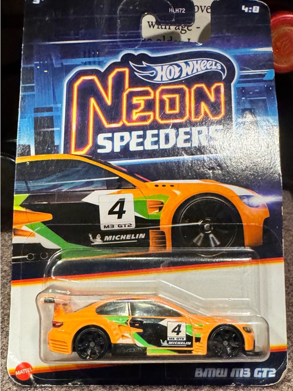 Hot Wheels Neon Speeders BMW M3 GT2 Toy Car - Orange